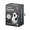 Διεγέρτης κλειτορίδας SATISFYER - POCKET PANDA STIMULATOR & VIBRATOR BLACK AND WHITE