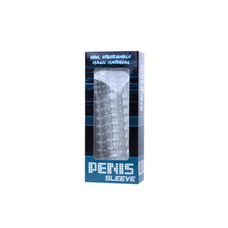 Κάλυμμα Πέους BAILE - PENIS SHEATH WITH TRANSPARENT STIMULATING POINTS 14 CM