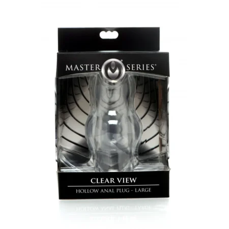 Ανοιχτή πρωκτική σφήνα CLEAR VIEW HOLLOW ANAL PLUG - LARGE - Master Series