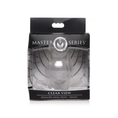 Ανοιχτή πρωκτική σφήνα CLEAR VIEW HOLLOW ANAL PLUG - SMALL - Master Series