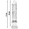 Γυάλινο ομοίωμα πέους NEBULA SERIES BY IBIZA - MODEL 12 DILDO BOROSILICATE GLASS CLEAR 17 CM X 3.5 CM