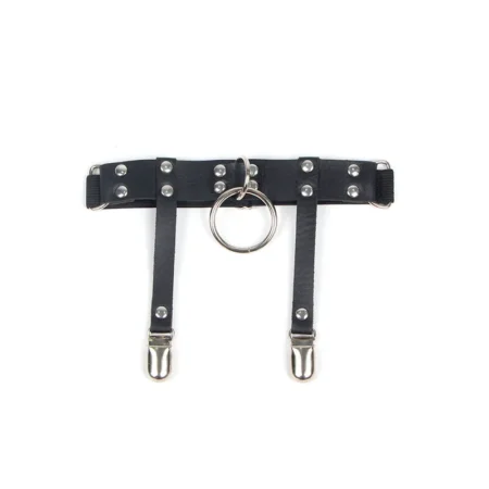 Καλτσοδέτα SUBBLIME - ADJUSTABLE LEATHER PUNK GARTER BLACK ONE SIZE