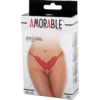 Εσώρουχο χωρίς καβάλο Amorable by Rimba - Open Butterfly String - One Size - Red