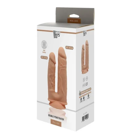 Διπλό dildo REAL LOVE Dual Density Double Penetrator Flesh DREAMTOYS