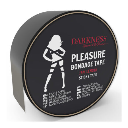Ταινία δεσίματος DARKNESS - ADHESIVE BLACK BONDAGE TAPE 15M