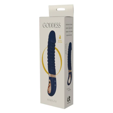 Κλασικός δονητής Nereos Ribbed Vibrator With Heating Function