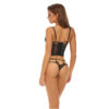 Σετ εσώρουχα Bombshell Boudoir Strap Overlay 2 Pc Bra Set Black