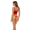 Σετ εσώρουχα Bombshell Boudoir Strap Overlay 2 Pc Bra Set Red