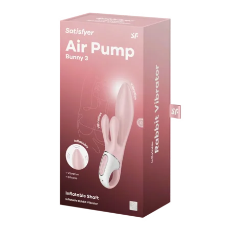 Δονητής rabbit Air Pump Bunny 3 Rose SATISFYER