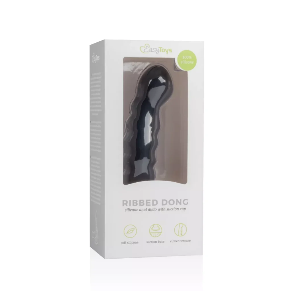 Πρωκτικό ομοίωμα πέους Silicone Suction Cup Dildo - Black Easytoys Anal Collection