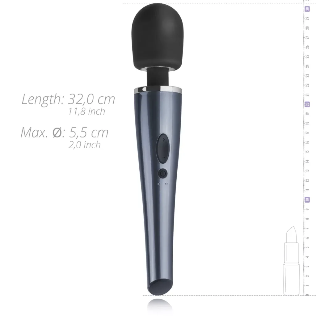 Δονητής Μασάζ Black Lightning Wand Vibrator Teazers