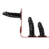 Στραπόν με 3 ομοιώματα Triple Dildo Strap-On Harness Easytoys Fetish Collection