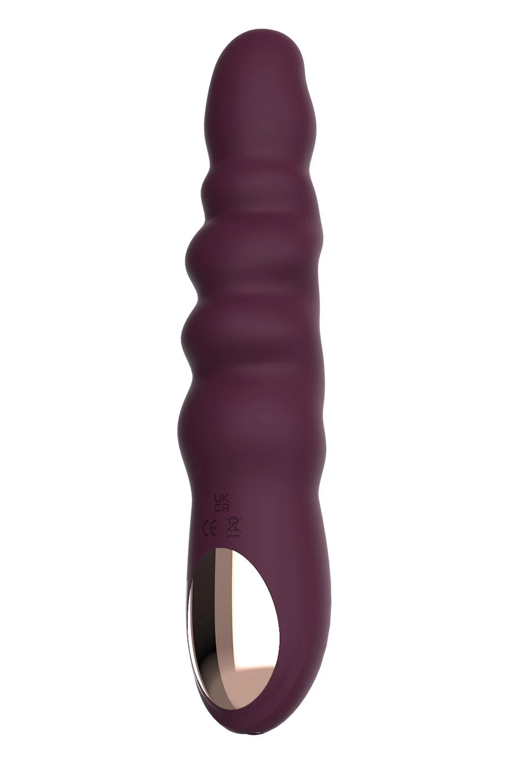 Δονητής ESSENTIALS RIBBED POWER VIBE PURPLE - Image 5