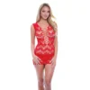 Μίνι φόρεμα Corset Front Lace Mini Dress Red BACI LINGERIE