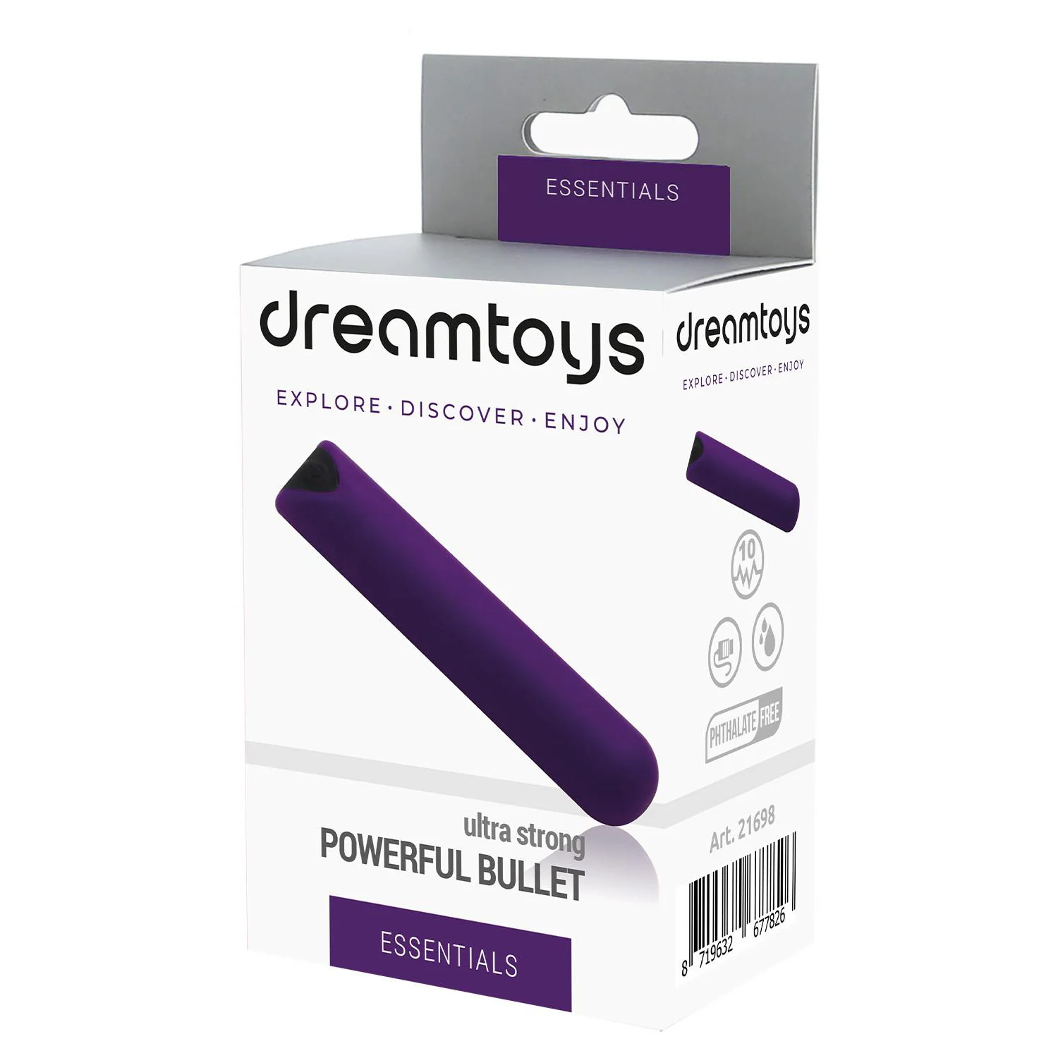 Μίνι δονητής DREAMTOYS ESSENTIALS Powerful Bullet Purple