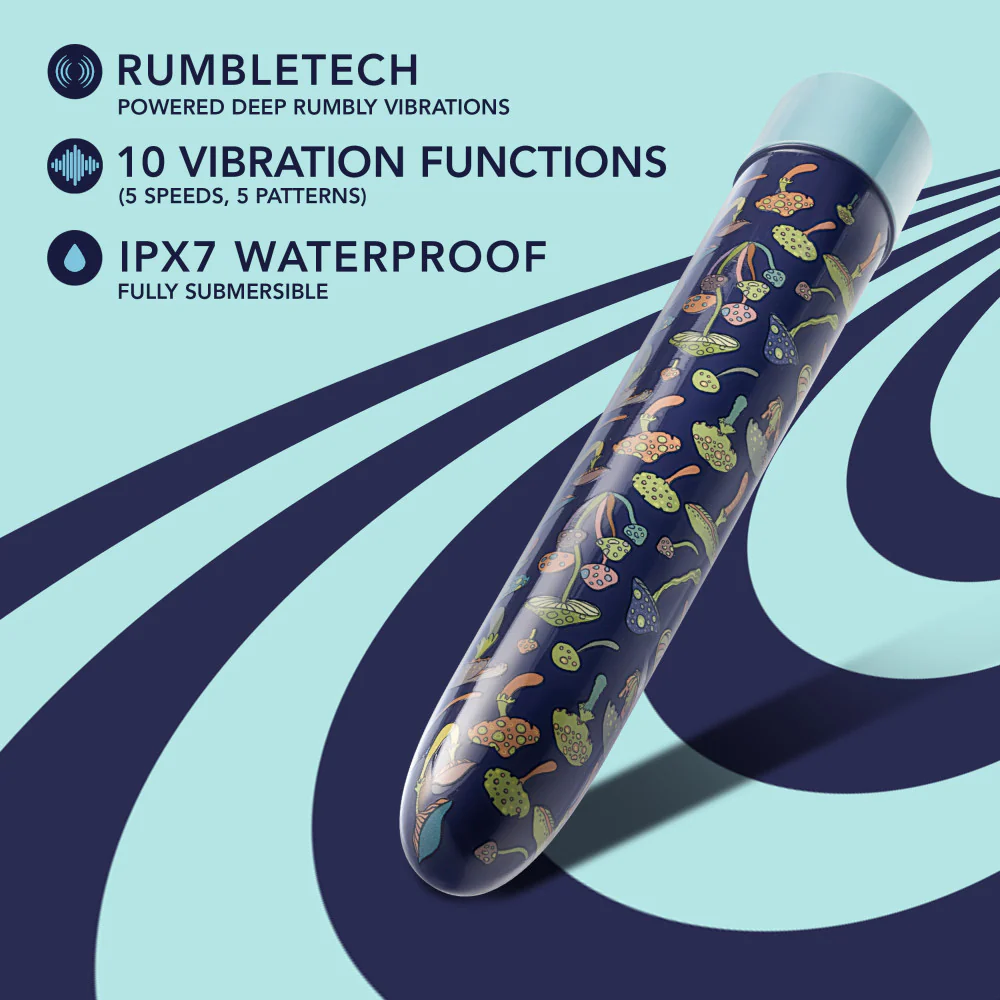 Δονητής Limited Addiction By Blush® | Dreamscape Slimline Blue Vibrator with Powerful RumboTech™ Technology