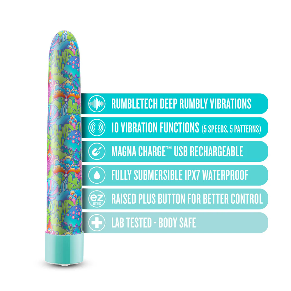 Δονητής Limited Addiction By Blush® | Utopia Slimline Aqua Vibrator with Powerful RumboTech™ Technology