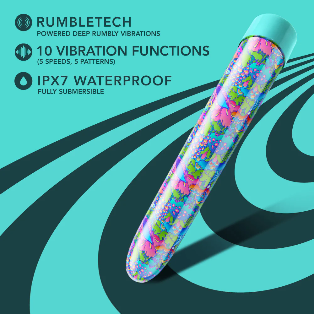 Δονητής Limited Addiction By Blush® | Utopia Slimline Aqua Vibrator with Powerful RumboTech™ Technology