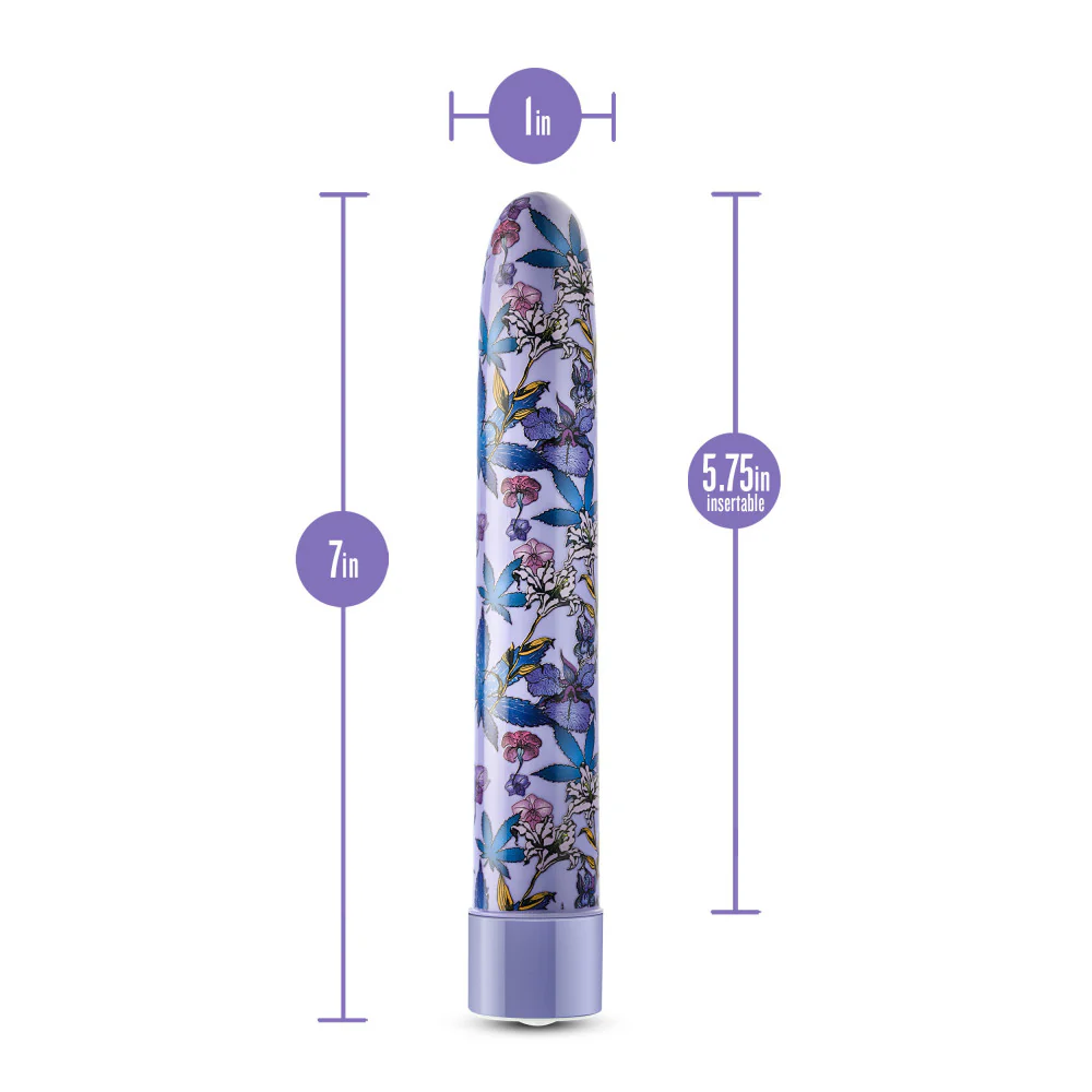 Δονητής Limited Addiction By Blush® | Floradelic Slimline Purple Vibrator with Powerful RumboTech™ Technology