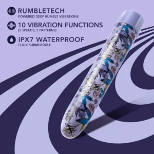 Δονητής Limited Addiction By Blush® | Floradelic Slimline Purple Vibrator with Powerful RumboTech™ Technology