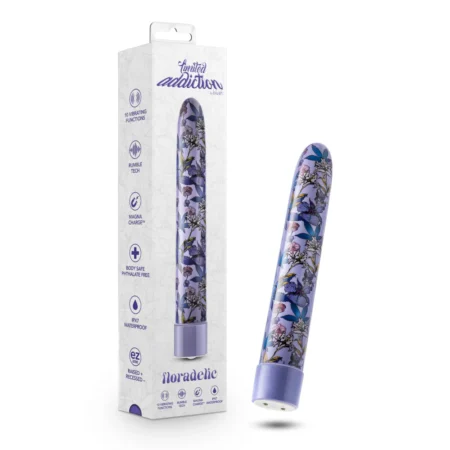 Δονητής Limited Addiction By Blush® | Floradelic Slimline Purple Vibrator with Powerful RumboTech™ Technology
