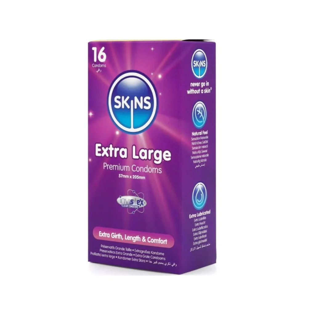 Προφυλακτικά SKINS - EXTRA LARGE PREMIUM CONDOMS PACK 16