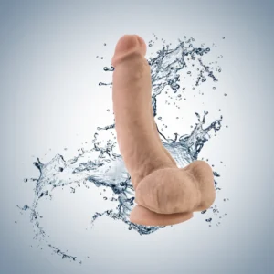 Ρεαλιστικό ομοίωμα πέους Dr. Skin By Blush® | Mr. Mayor 9 Inch Long Dildo with Suction Cup & Balls Beige