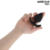 ADDICTED TOYS ANAL PLUG W. CRESCENT SILICONE XL 9.5CM