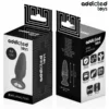 Πρωκτική σφήνα ADDICTED TOYS - ANAL PLUG WITH JEWEL SILICONE SIZE S 8.8 CM