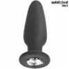 Πρωκτική σφήνα ADDICTED TOYS - ANAL PLUG WITH JEWEL SILICONE SIZE S 8.8 CM