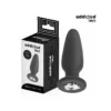 Πρωκτική σφήνα ADDICTED TOYS - ANAL PLUG WITH JEWEL SILICONE SIZE M 10.4 CM