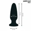 Πρωκτική σφήνα ADDICTED TOYS - ANAL PLUG WITH JEWEL SILICONE SIZE M 10.4 CM