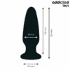 Πρωκτική σφήνα ADDICTED TOYS - ANAL PLUG WITH JEWEL SILICONE SIZE L 12.6 CM