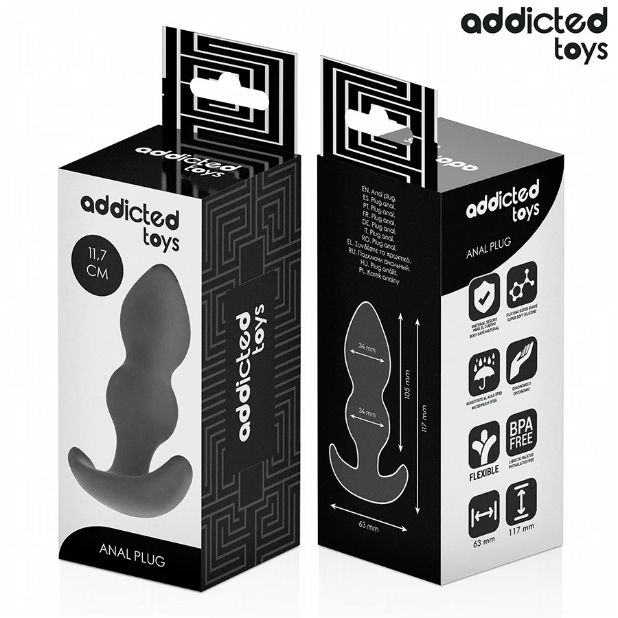 Πρωκτική σφήνα ADDICTED TOYS - ANAL PLUG SILICONE SIZE L 11.7 CM