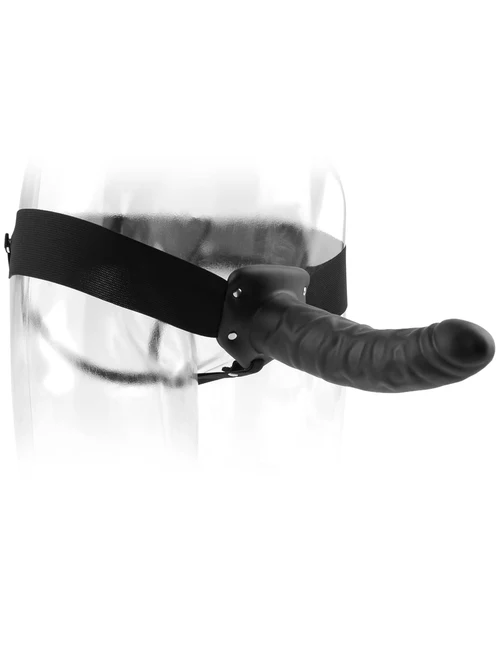 Κούφιο στραπόν FETISH FANTASY SERIES 8" HOLLOW STRAP-ON - Black