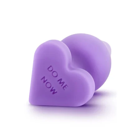 Πρωκτική σφήνα Play With Me By Blush® | Naughty Candy Heart Do Me Now Purple 3.5-Inch Anal Plug
