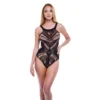 Κορμάκι Jacquard Bodysuit Black BACI LINGERIE