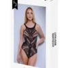 Κορμάκι Jacquard Bodysuit Black BACI LINGERIE