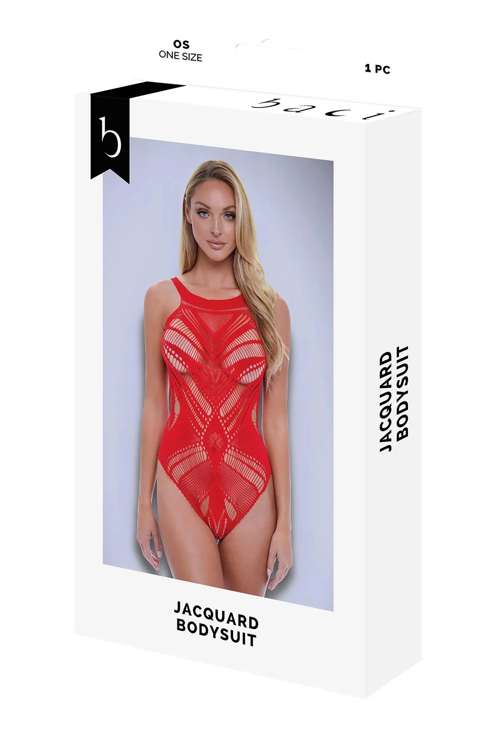 Κορμάκι Jacquard Bodysuit Red BACI LINGERIE
