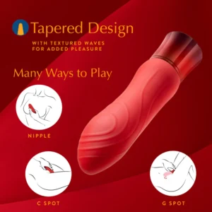 Δονητής σημείου G Oh My Gem By Blush® | Desire: 5.5 Inch Warming G Spot Stimulation Vibrator in Ruby with Powerful RumboTech™ Technology