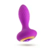 Πρωκτική σφήνα με δόνηση Oh My Gem By Blush® | Charm 4.5 Inch Vibrating Anal Plug Massager With Stayput™ Design & Amethyst Gem Base – In Purple