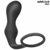 Πρωκτική σφήνα με δακτύλιο πέους ADDICTED TOYS - ANAL PLUG WITH RING SILICONE MODEL 3