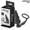 Πρωκτική σφήνα με δακτύλιο πέους ADDICTED TOYS - ANAL PLUG WITH RING SILICONE MODEL 5