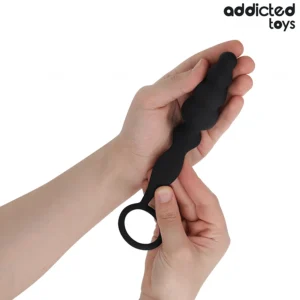 Πρωκτική σφήνα με δακτύλιο πέους ADDICTED TOYS - ANAL PLUG WITH RING SILICONE MODEL 5