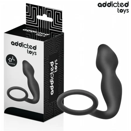 ADDICTED TOYS - ANAL PLUG WITH RING SILICONE MODEL 2