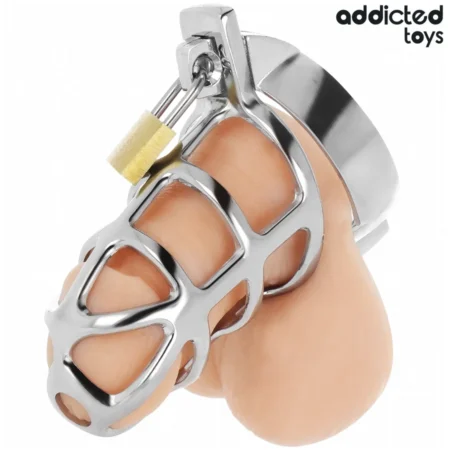 ADDICTED TOYS SILVER METAL PENIS CAGE (S)