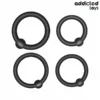 ADDICTED TOYS 4 PRESSURE RINGS SET SILICONE