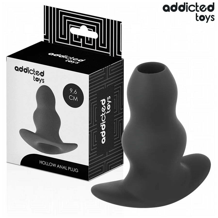 Κούφια πρωκτική σφήνα ADDICTED TOYS - HOLLOW ANAL PLUG SILICONE SIZE M 9.6 CM
