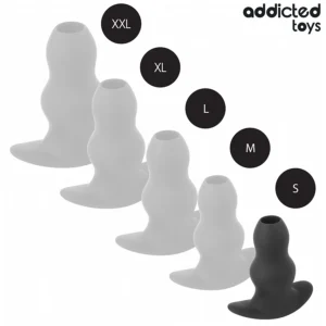 Κούφια πρωκτική σφήνα ADDICTED TOYS - HOLLOW ANAL PLUG SILICONE SIZE S 7.3 CM