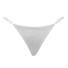 Thong with Rhinestones - One Size - White